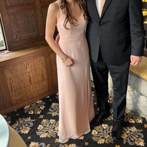 Azazie Blink in Pearl Pink dress